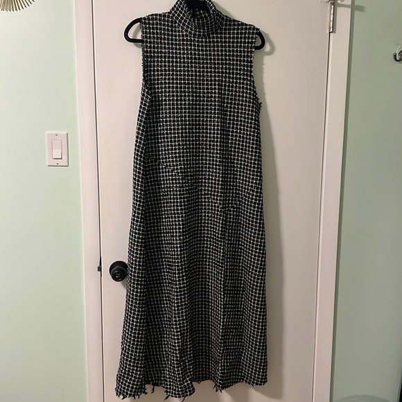 Zara boucle mock neck midi dress NWT L - Picture 4 of 8
